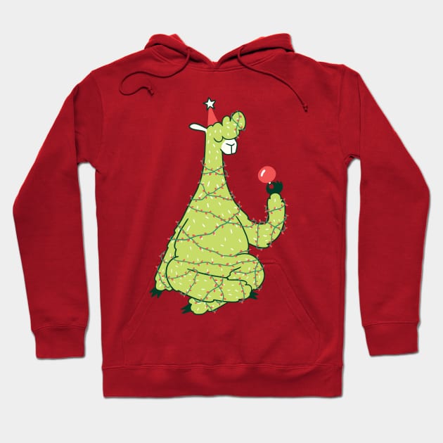 Christmas Tree Llama Hoodie by Babyborn